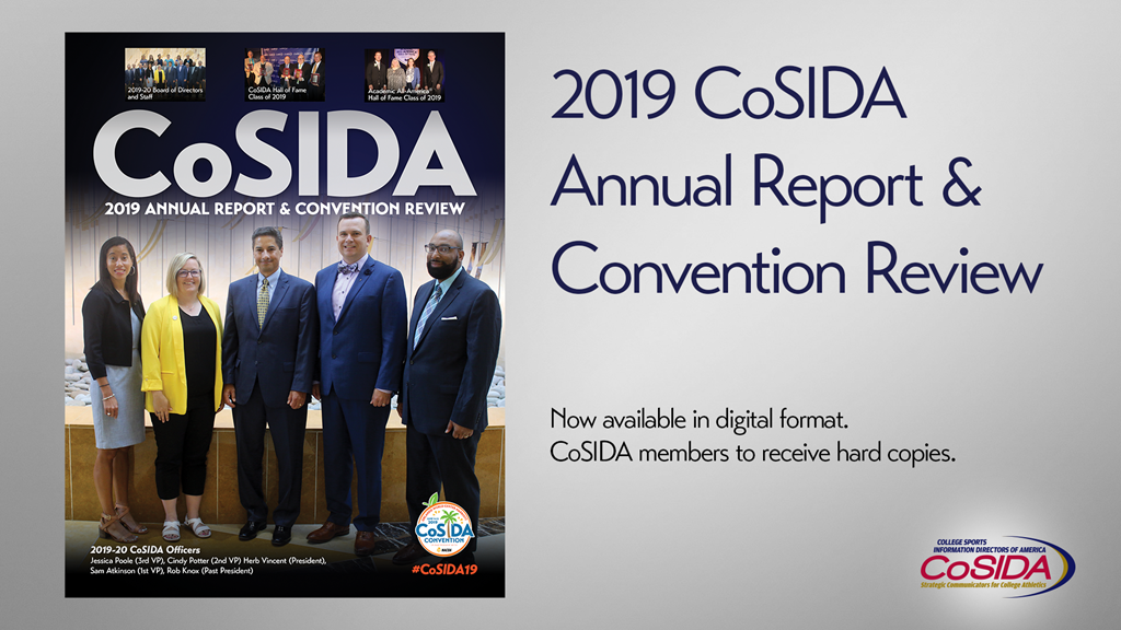 2019 CoSIDA Annual Report and Convention Review Now Available